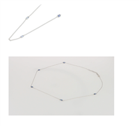 Collier Gemoro Femme Zaffiri in Or blanc Zaffiro blu 1.24 Ct PC246BIA.ZF - PC246BIA.ZF